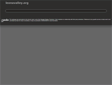 Tablet Screenshot of leonavalley.org